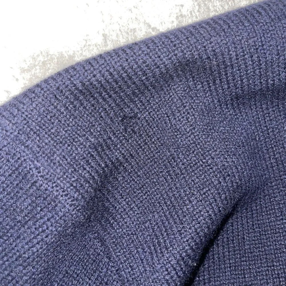Polo Ralph Lauren 100% Lambs Wool Sweater Italian Yarn V Neck Long Sleeve L Read